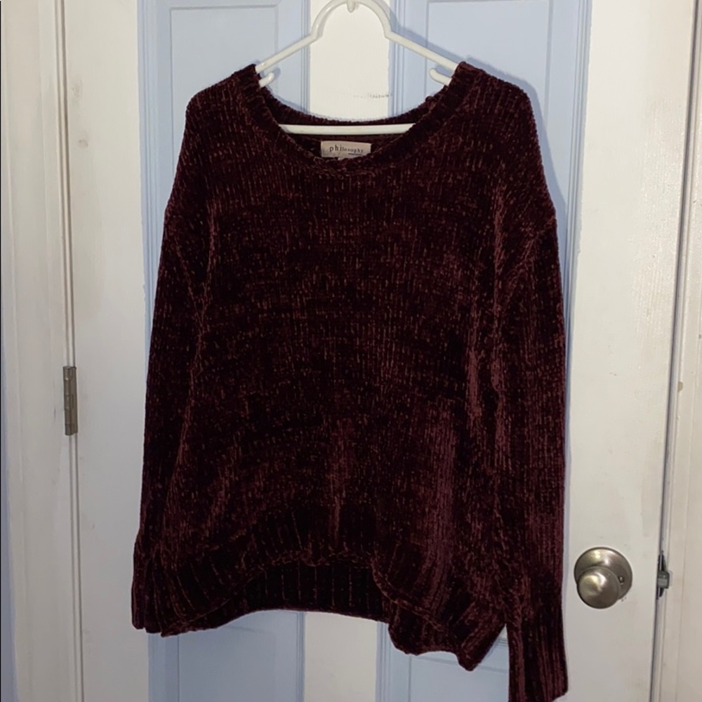 Velvety Maroon/Purple Sweater